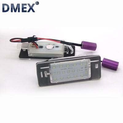 DMEX High Quality Wireless In Law Auto LED License Plate Lamp For Opel Insignia