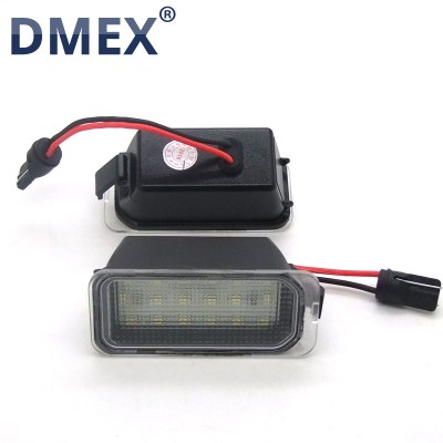 DMEX High Quality Wireless In Law Auto LED License Plate Lamp For Ford Fiesta JA8