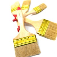 bulk paint brushes set with wooden handle and high quality