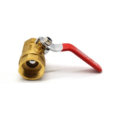 brass material butterfly  ball type 1/2 inch valve